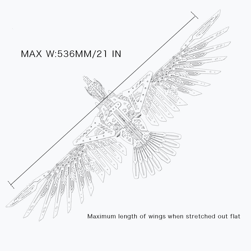 Estrelik™ | Majestic 3D Metal Mechanical Eagle Model Kit