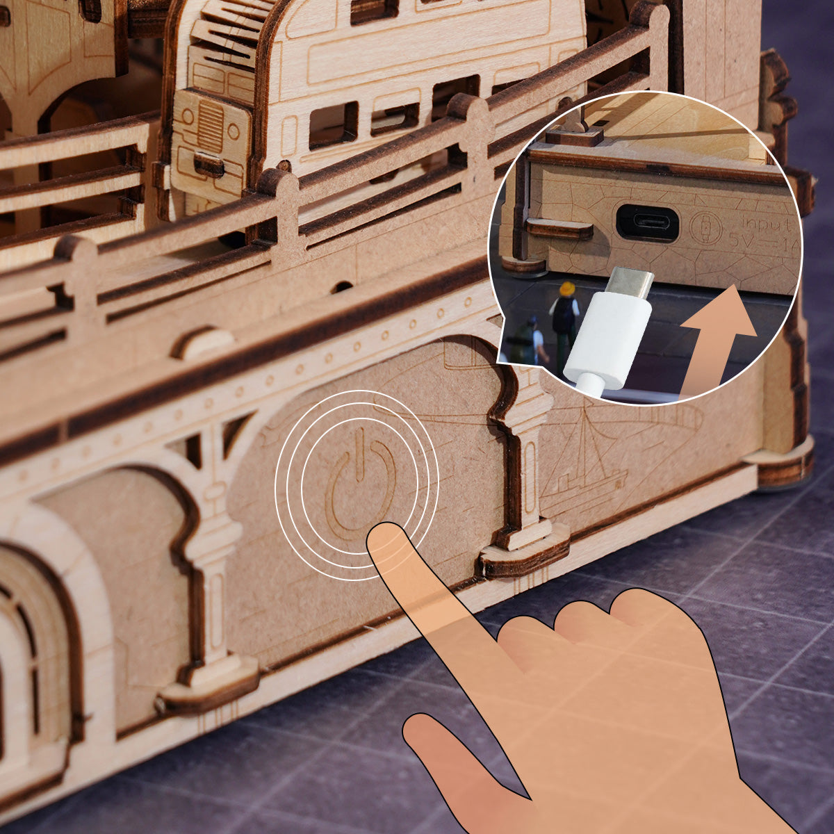 Estrelik™ | Marble Travel London Marble Run Wooden 3D Puzzle Educational Family Game Challenge with Intermediate Difficulty