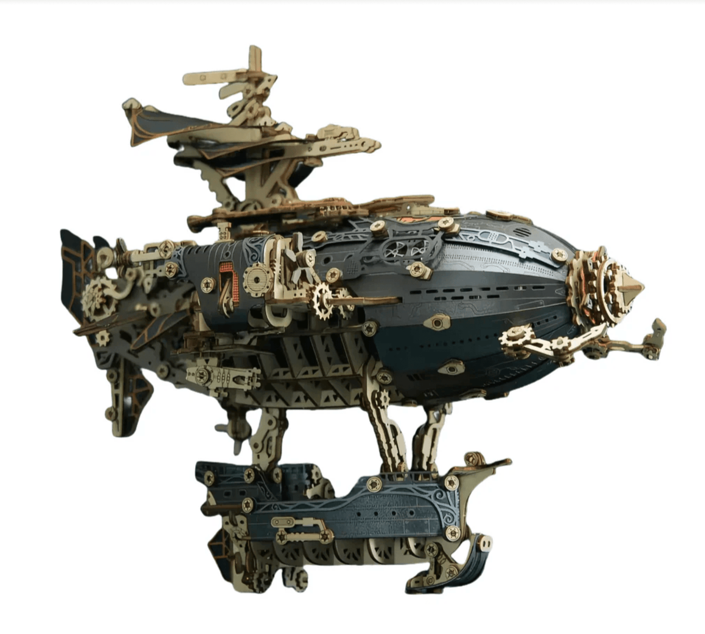 Estrelik™ | Steampunk Navigator Airship 3D Wooden Puzzle Kit