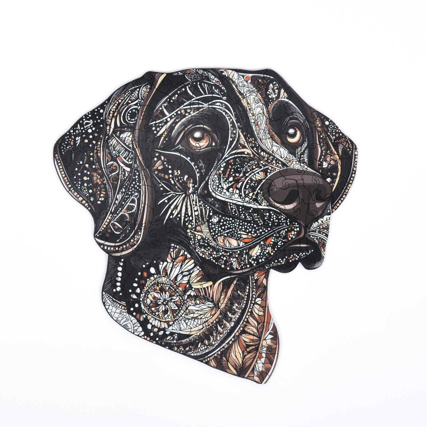 Rompecabezas de Madera Labrador Chocolate Premium: Arte, Desafío, Regalo Perfecto