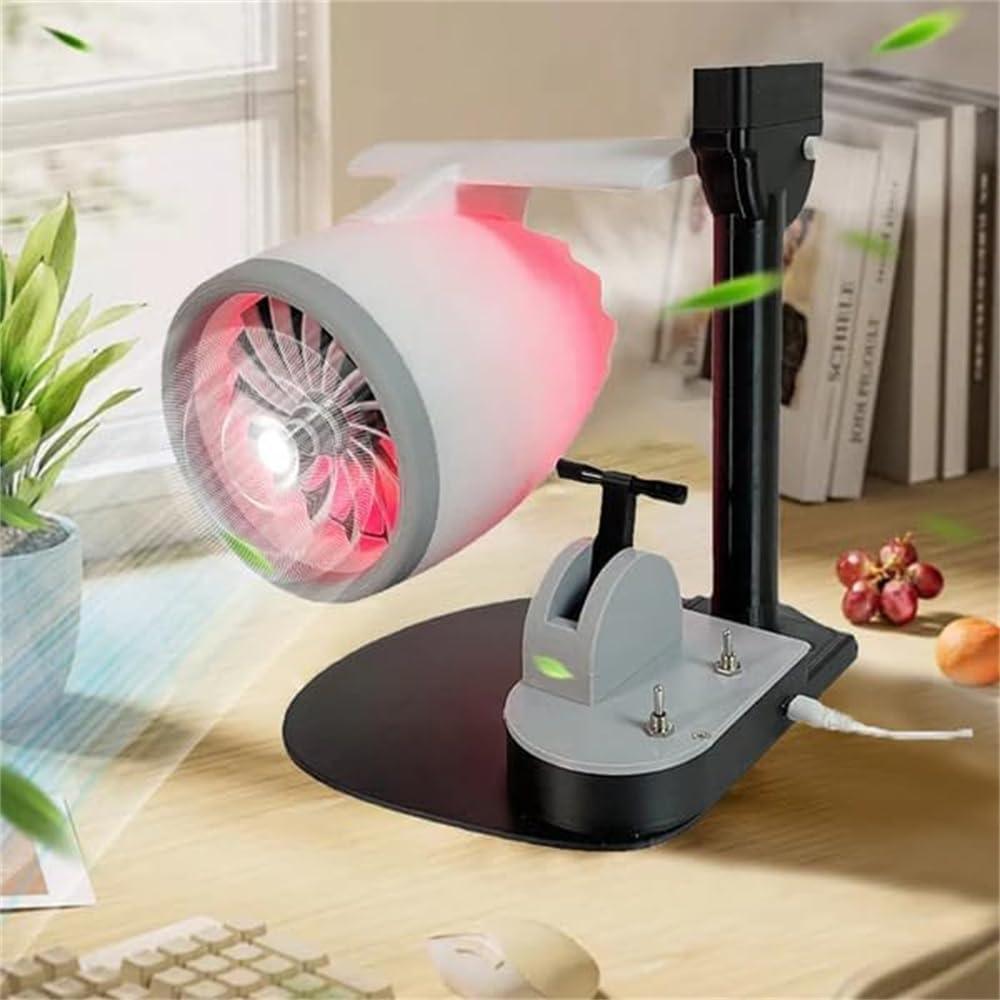 Estrelik™ | JetEngine Humidifier Fan - Aviation-Inspired Desktop Companion