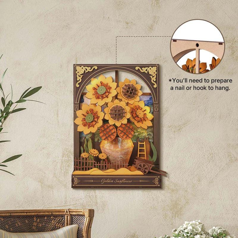 Estrelik™ | Monet's Garden 3D Wooden Puzzle with LED Lighting