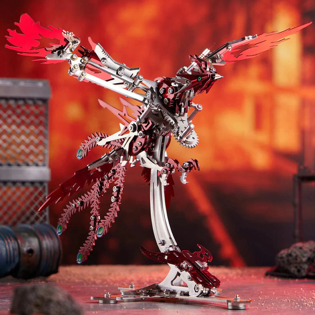 Estrelik™ | Phoenix Rising 3D Mechanical Stainless Steel Bionic Assembly Kit