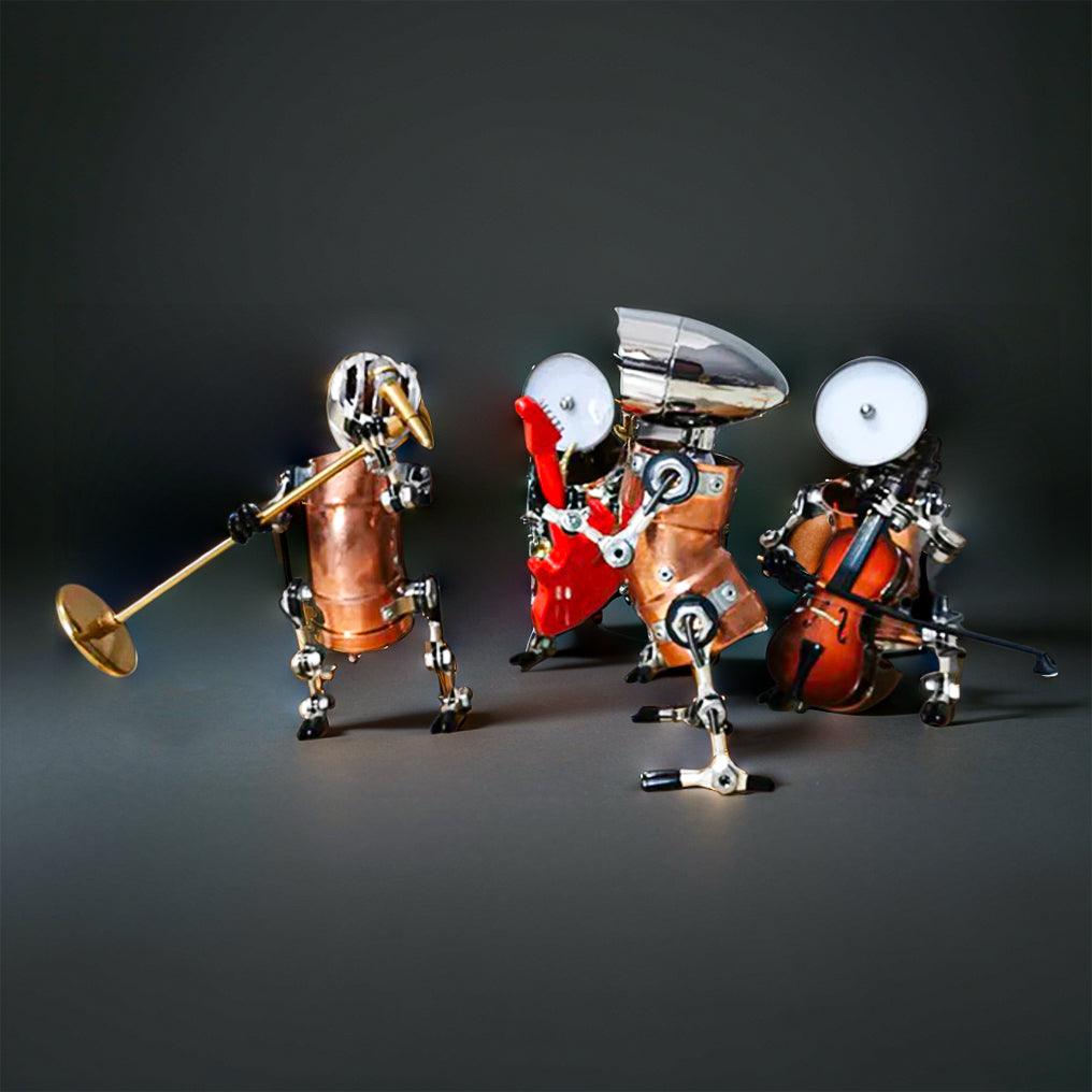 Estrelik™ | DIY 3D Metal Steampunk Hand-Assembled Robot Band Model