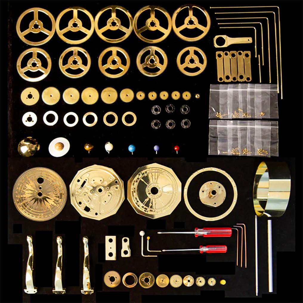 Estrelik™ | DIY 3D Metal Orrery Solar System Eight Planet Model Kit - 200Pcs