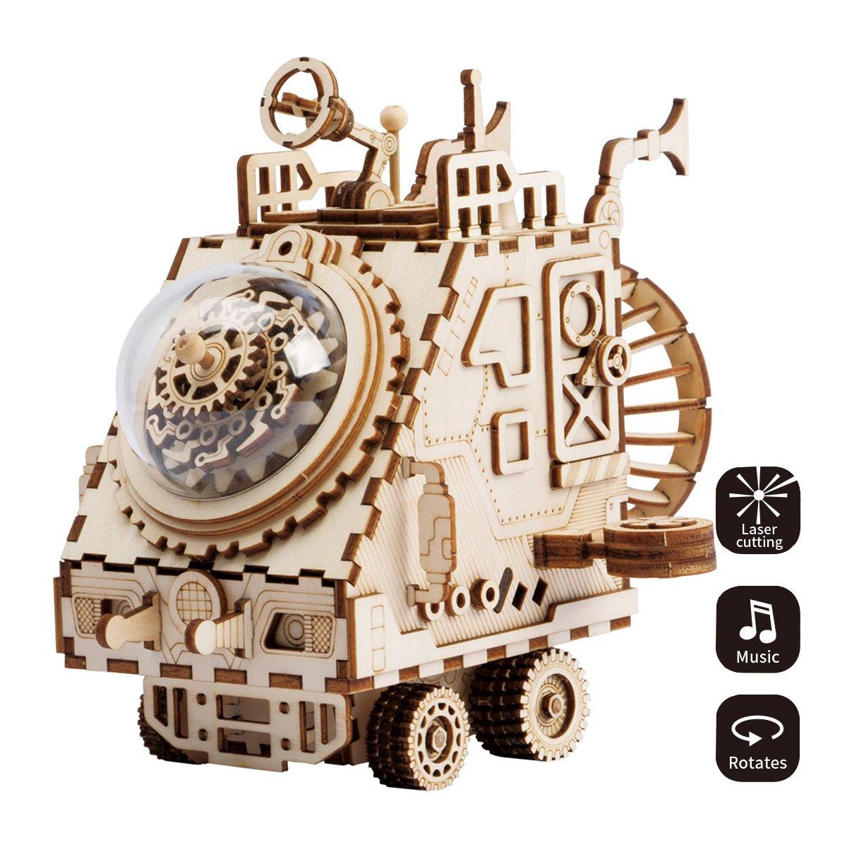 Estrelik™ | Cosmic Voyager - Steampunk Spaceship Music Box Kit