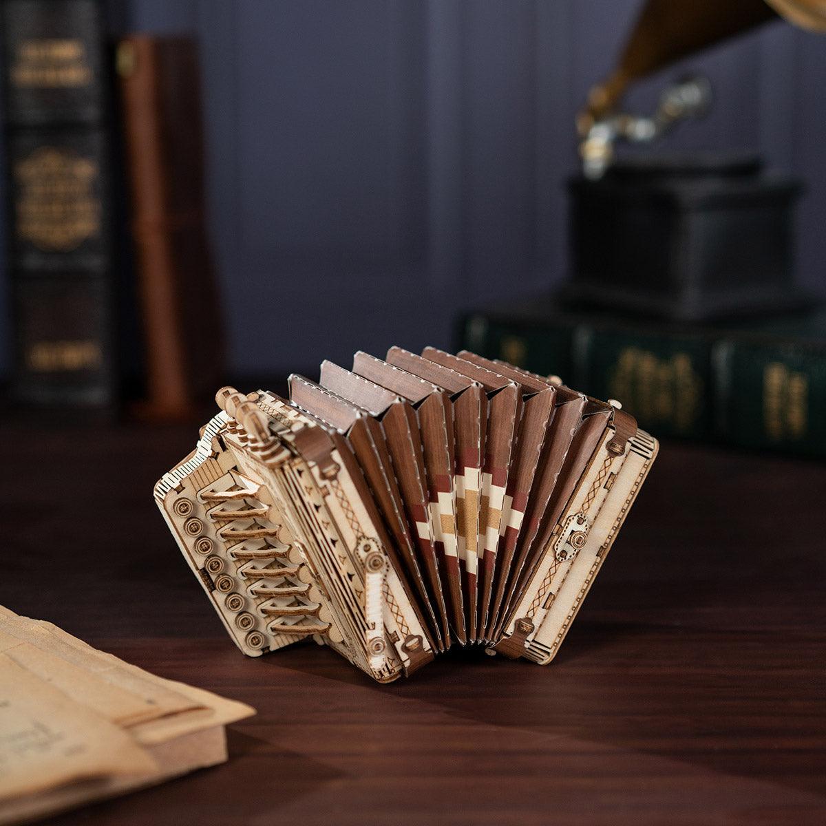 Estrelik™ | Melodic Accordion - Musical Wooden Model Kit