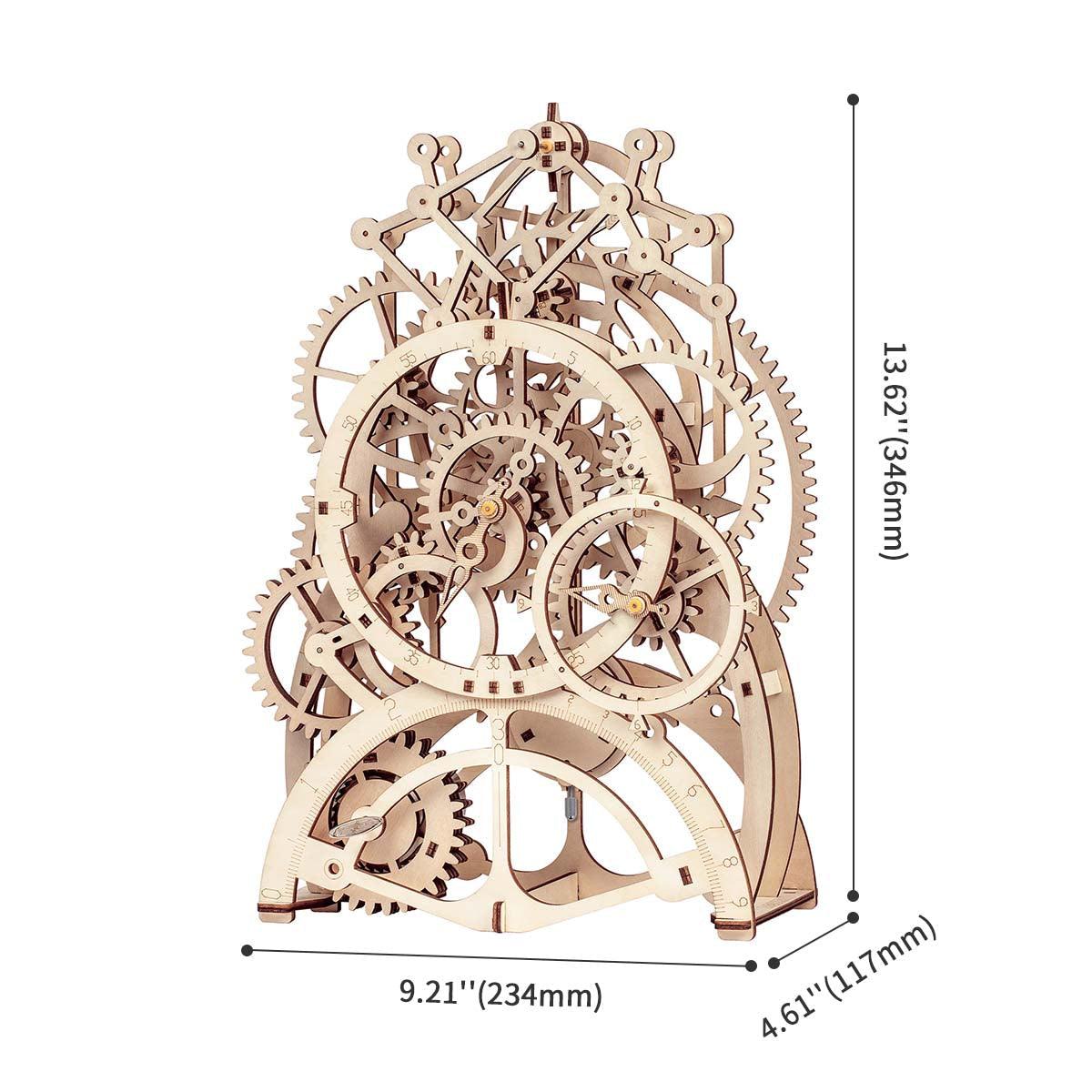 Estrelik™ | Temporal Craftsman Functional Wooden Pendulum Clock Kit