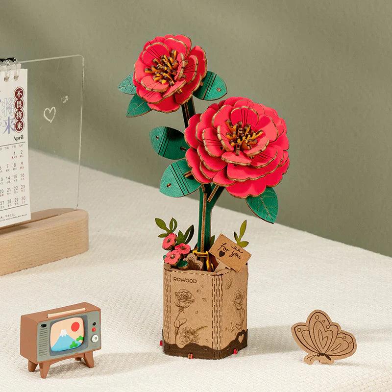 Estrelik™ | Eternal Bloom 3D Wooden Puzzle Bouquet