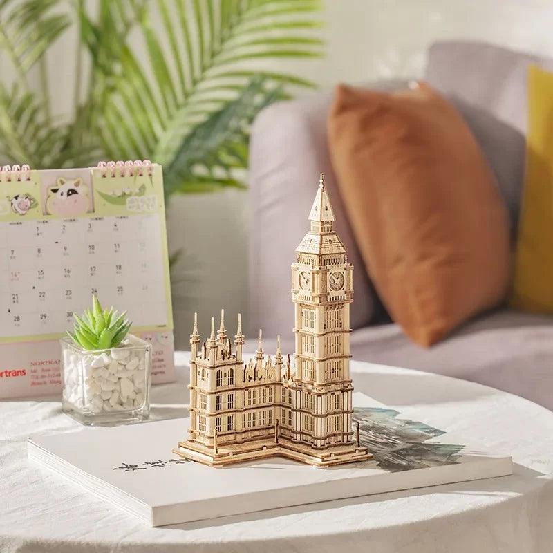 Estrelik™ | Illuminated Tower Bridge 3D Wooden Puzzle