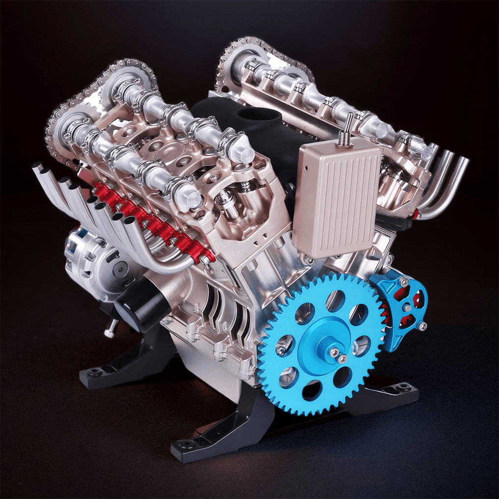 Estrelik™ | DIY Full Metal V8 Engine Model Kit RC 1: 3 Mini V8 Motor That Run 500+Pcs
