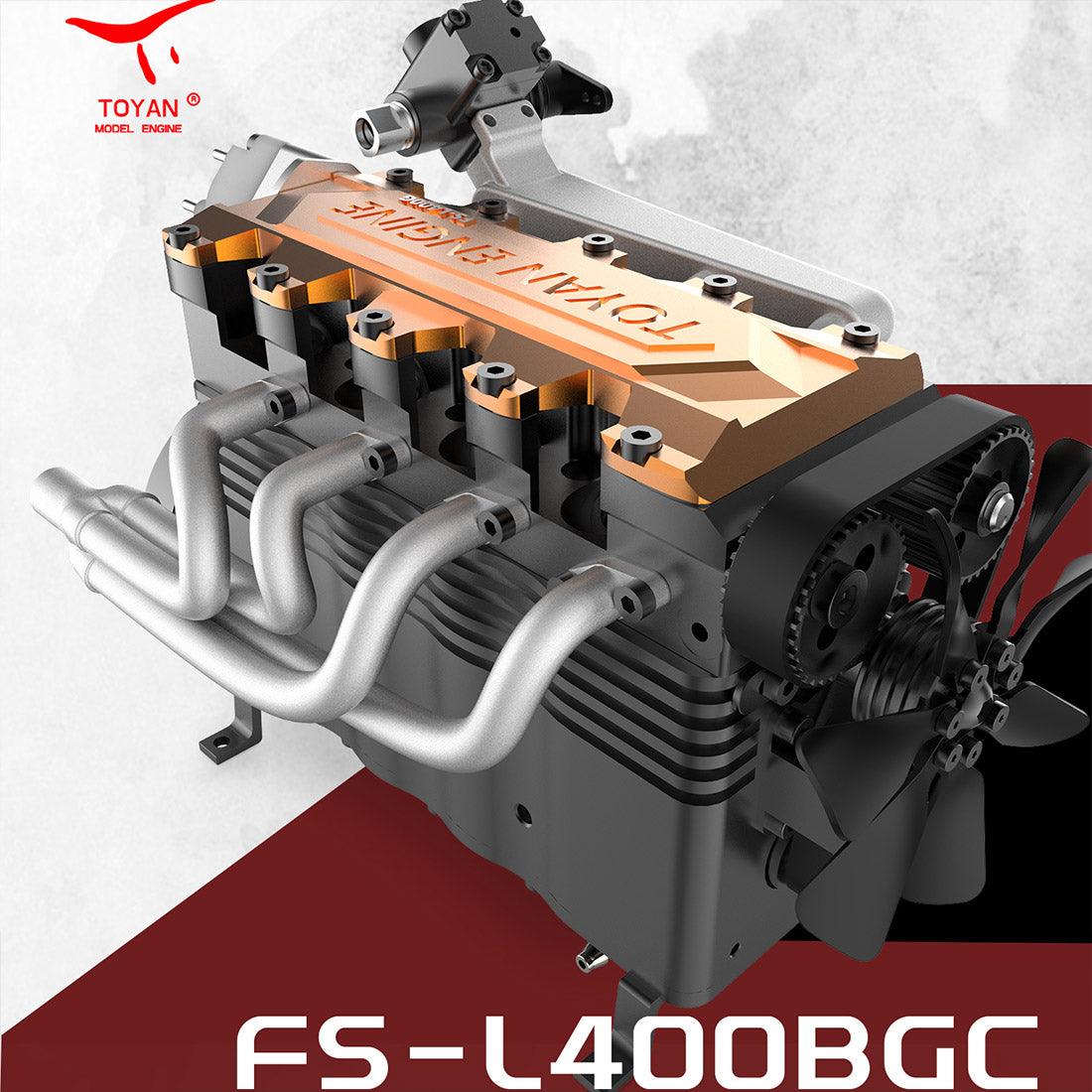 Estrelik™ | DIY OHC L4 Engine 14CC Gasoline Water-cooled Engine Model Kit FS-L400BGC