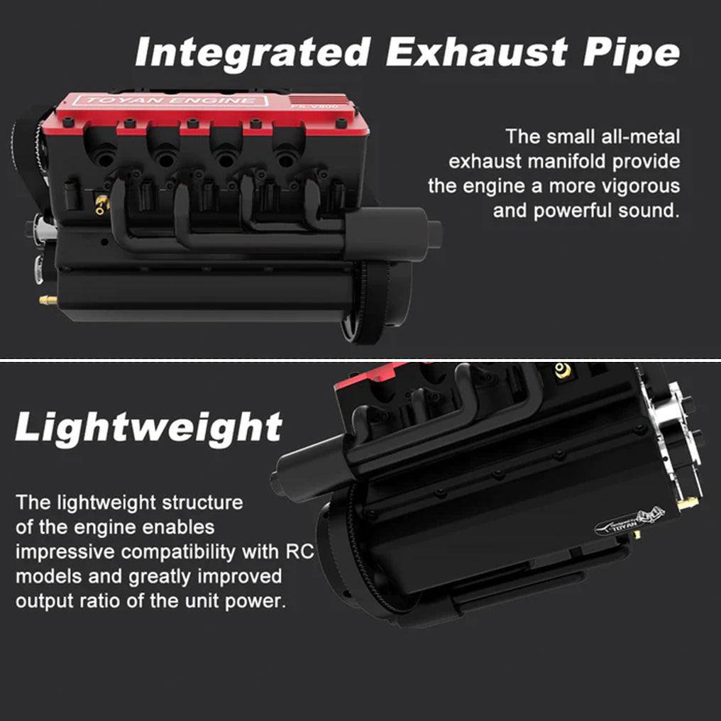 Estrelik™ | DIY V8 Engine Model That Run 28cc Gasoline/Nitro Engine KIT FS-V800