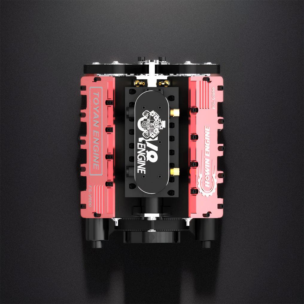 Estrelik™ | DIY V8 Engine Model With Starter Kit That Run 28cc Gasoline/Nitro Engine KIT FS-V800