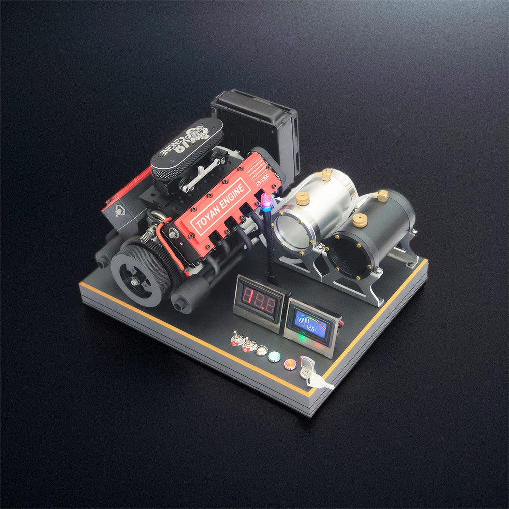 Estrelik™ | DIY V8 Engine Model With Starter Kit That Run 28cc Gasoline/Nitro Engine KIT FS-V800