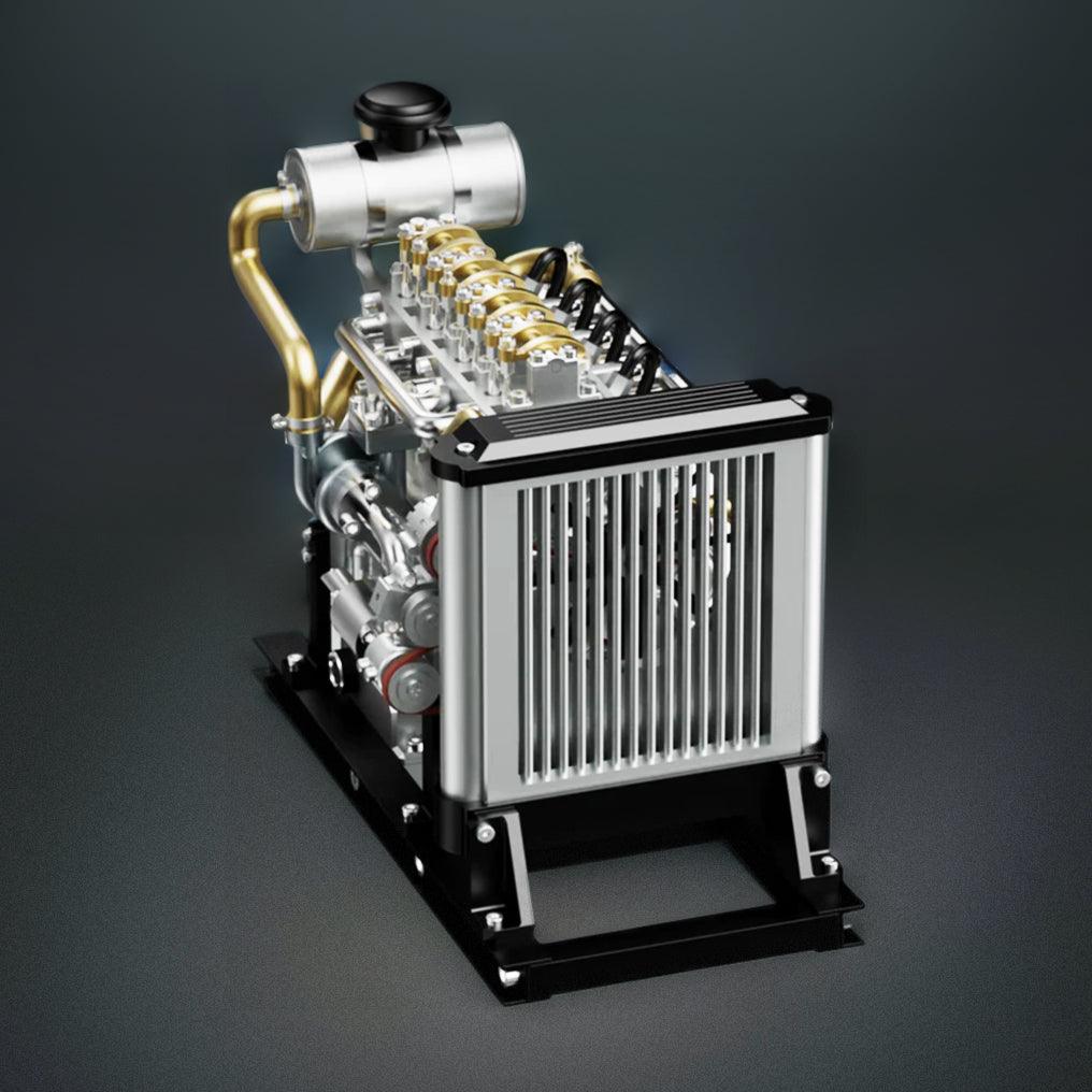 Estrelik™ | DIY 1/10 Full Metal Mini L4 OHV Inline 4 Cylinder Engine Model Kit that Works