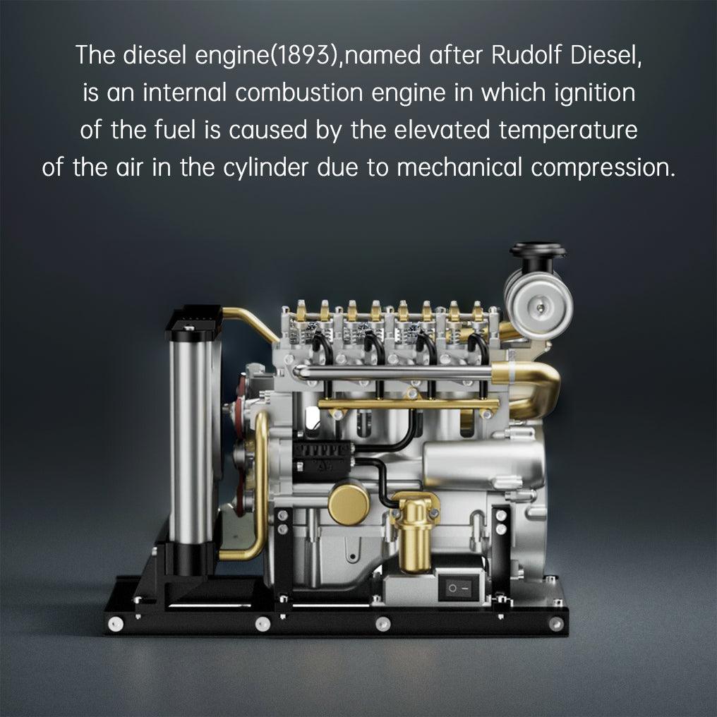 Estrelik™ | DIY 1/10 Full Metal Mini L4 OHV Inline 4 Cylinder Engine Model Kit that Works