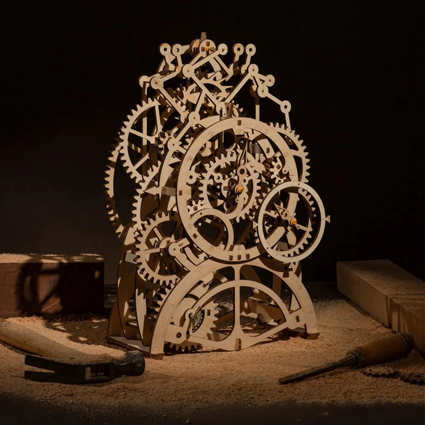 Estrelik™ | Temporal Craftsman Functional Wooden Pendulum Clock Kit