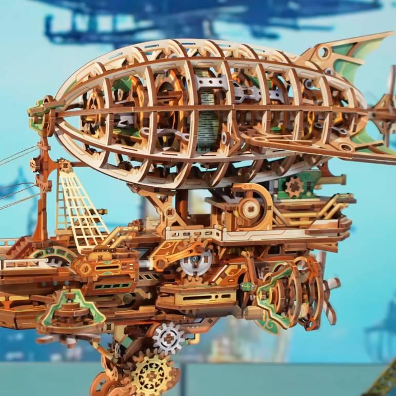 Estrelik™ | Sailing In Fog - 3D Mechanical Airship Puzzle