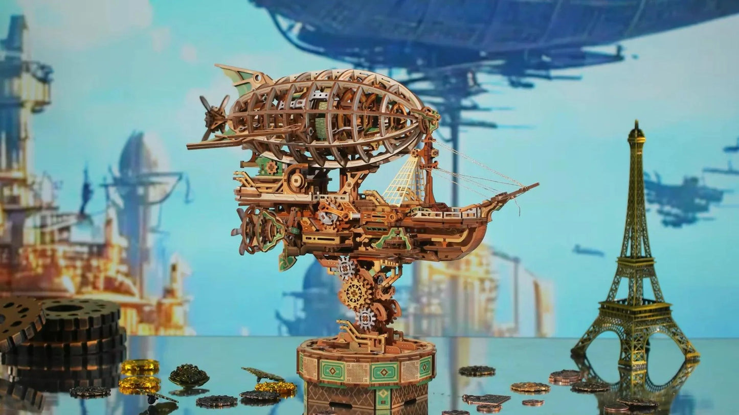 Estrelik™ | Sailing In Fog - 3D Mechanical Airship Puzzle