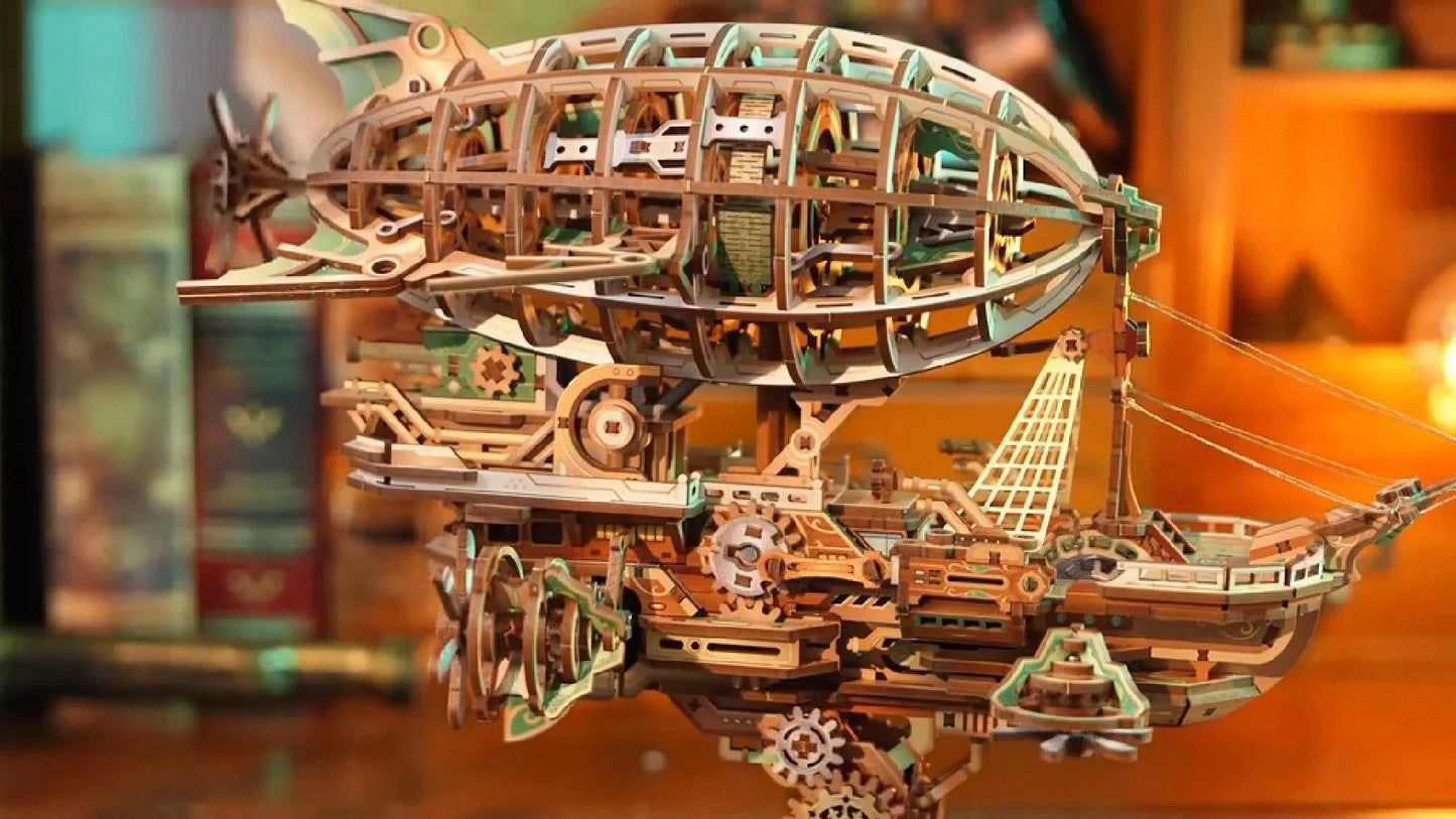 Estrelik™ | Sailing In Fog - 3D Mechanical Airship Puzzle
