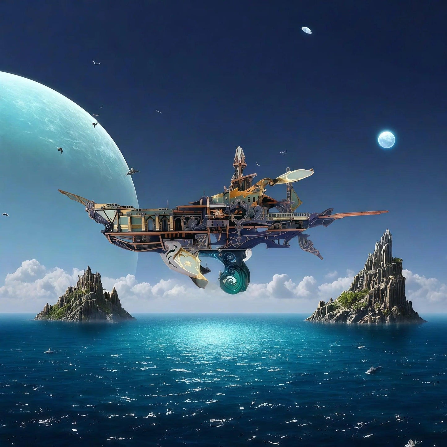 Estrelik™ | Stellar Abyss Voyager 3D Wooden Puzzle
