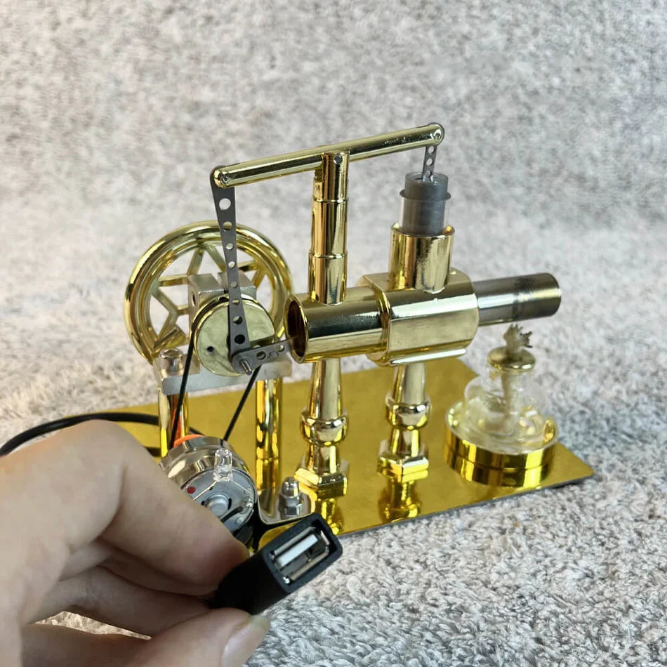 Estrelik™ | Educational Stirling Engine Generator with LED Power Display