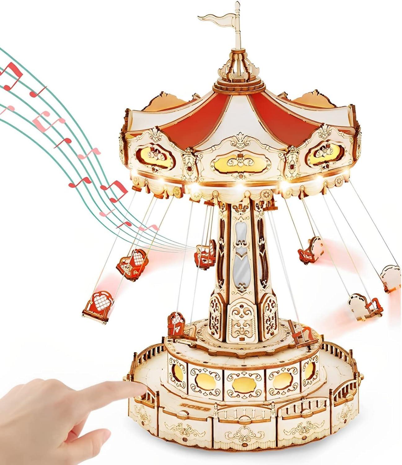 Estrelik™ | Enchanted Carousel Swing Ride Music Box