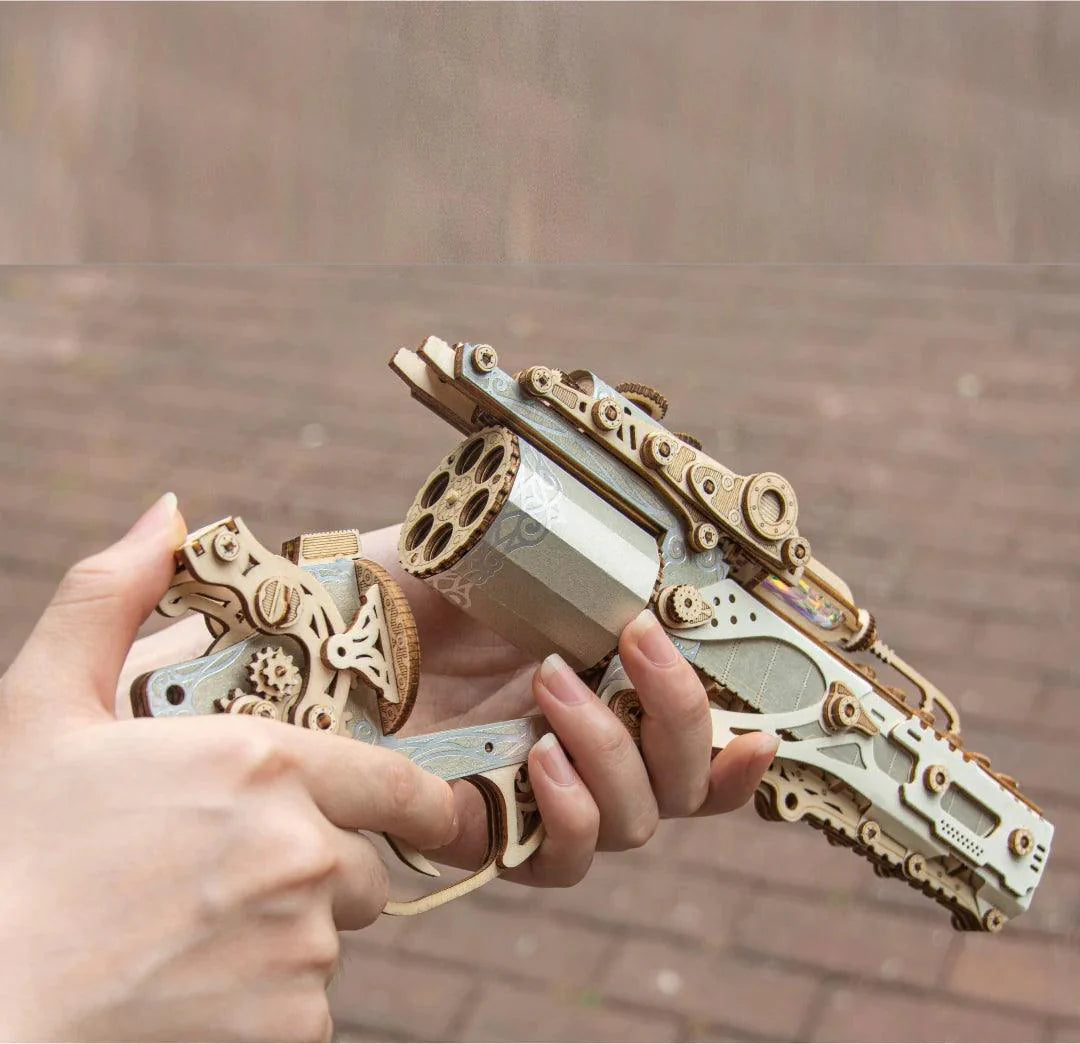 Estrelik™ | Steampunk Revolution 3D Mechanical Revolver Puzzle