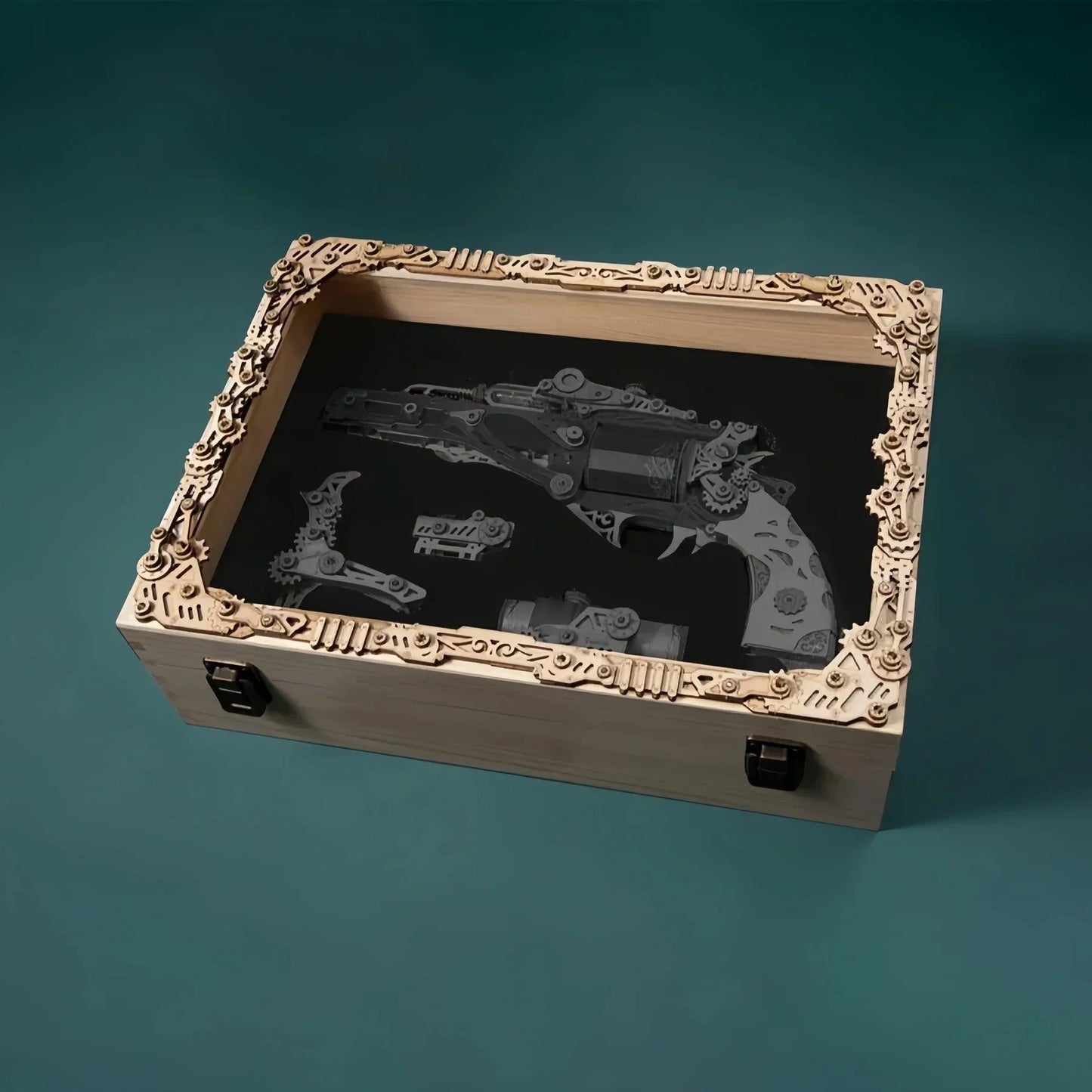 Estrelik™ | Steampunk Revolution 3D Mechanical Revolver Puzzle