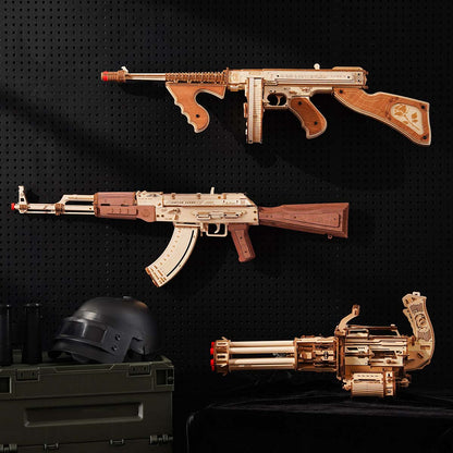 Estrelik™ | Ultimate Rotating Barrel Machine Gun - 3D Wooden Puzzle Kit