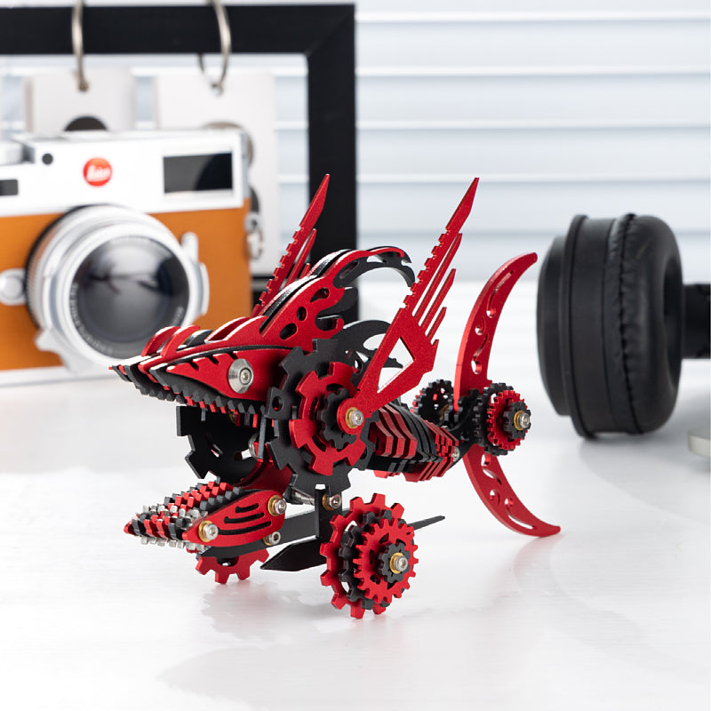 3D Metal Saw Shark DIY Mechanical Assembly Model Kit