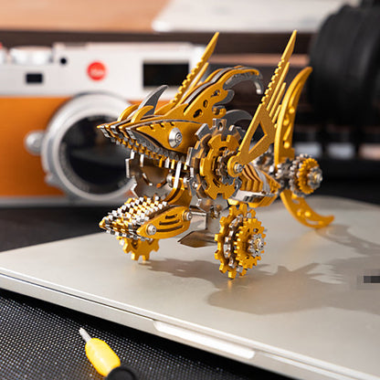 3D Metal Saw Shark DIY Mechanical Assembly Model Kit