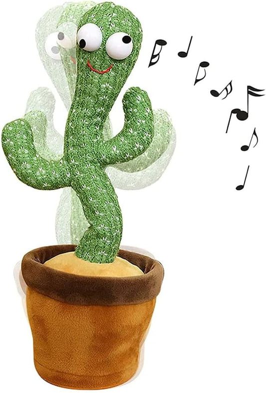 Dancing Talking Cactus Plush Toy with 120 Songs LED Lights