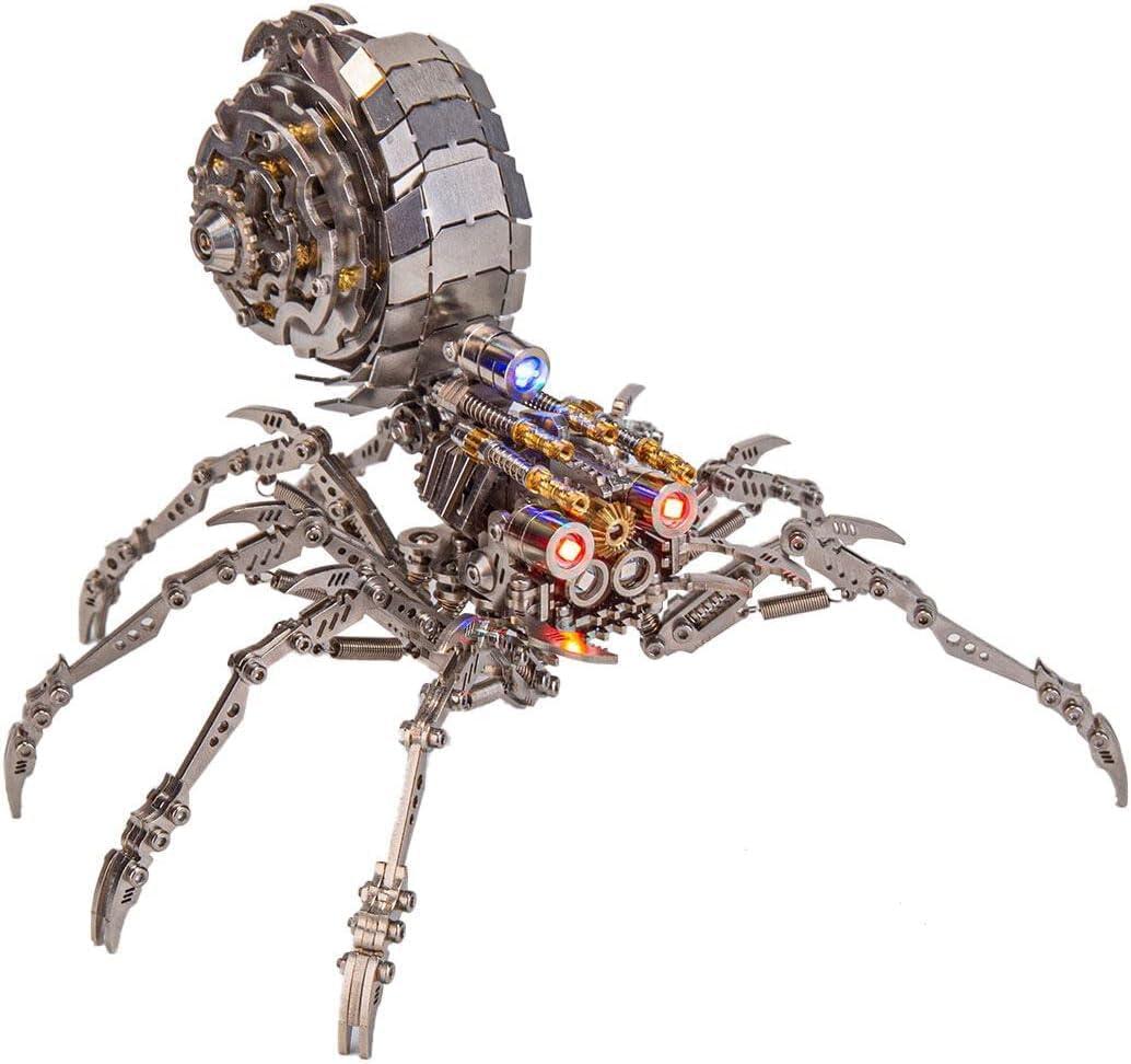 Estrelik™ | DIY 3D Metal Spider Puzzle Model Kit Games Creative Gift-203Pcs