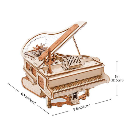 Estrelik™ | Grand Symphony Piano Mechanical Music Box 3D Wooden Puzzle