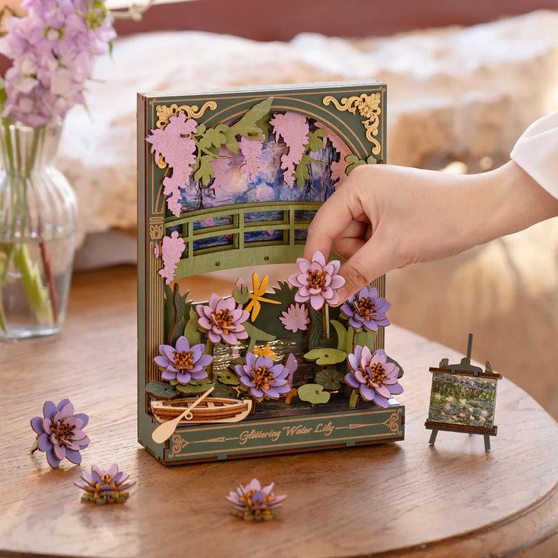 Estrelik™ | Monet's Garden 3D Wooden Puzzle with LED Lighting