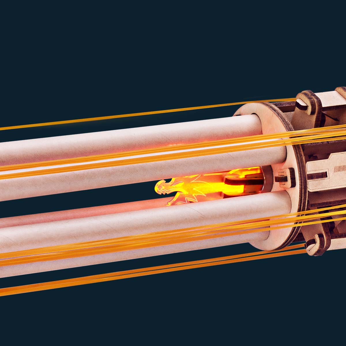 Estrelik™ | Ultimate Rotating Barrel Machine Gun - 3D Wooden Puzzle Kit