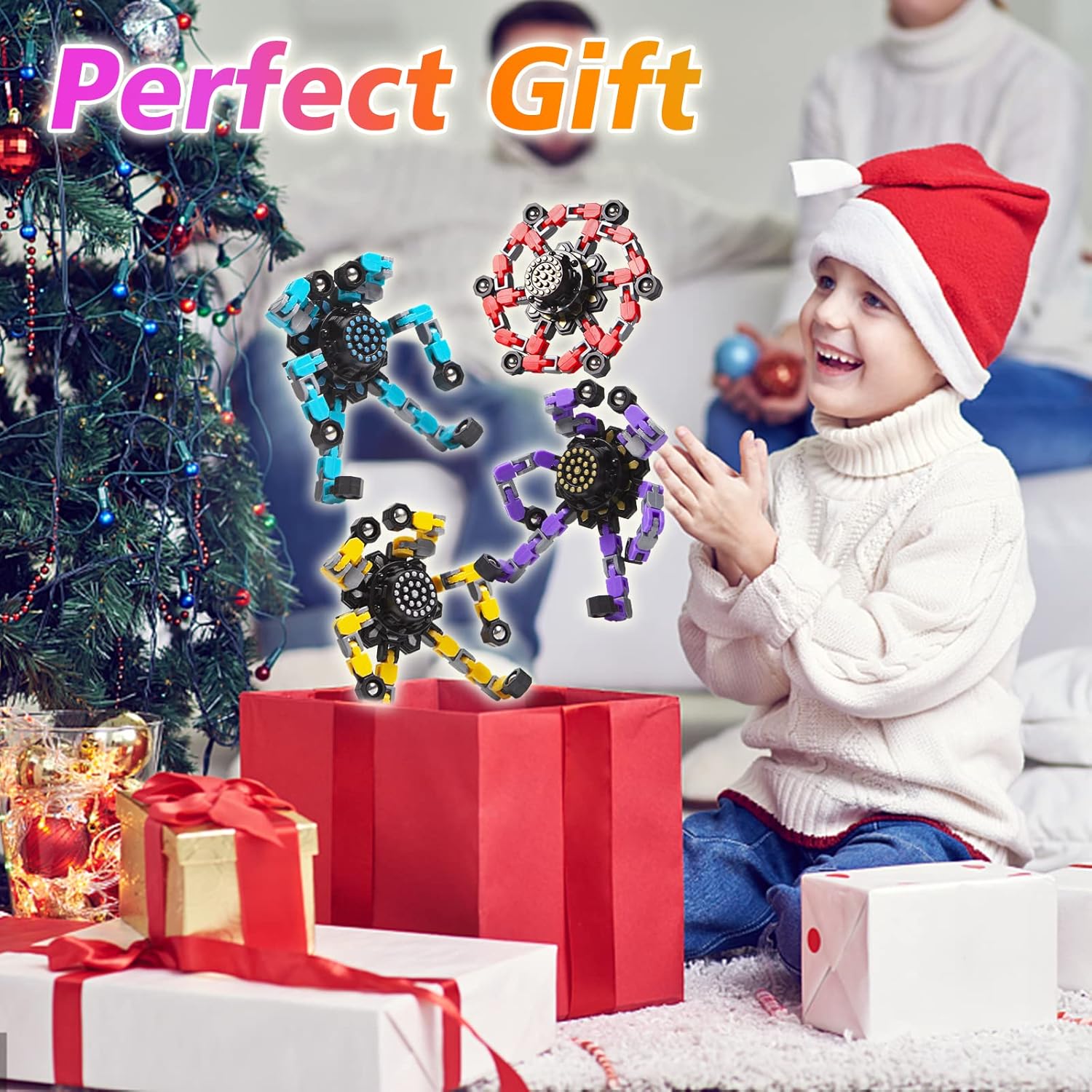 Transformable Pocket-Sized Fidget Spinner Pack – Stress-Relief Gyro, High-Speed Bearings