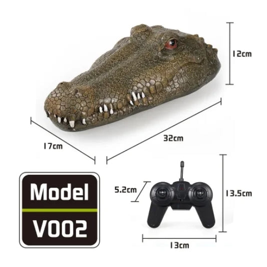 Barco RC HOSHI Flytec V002 Cabeza de Cocodrilo 2.4G Alta Velocidad 15km/h Impermeable