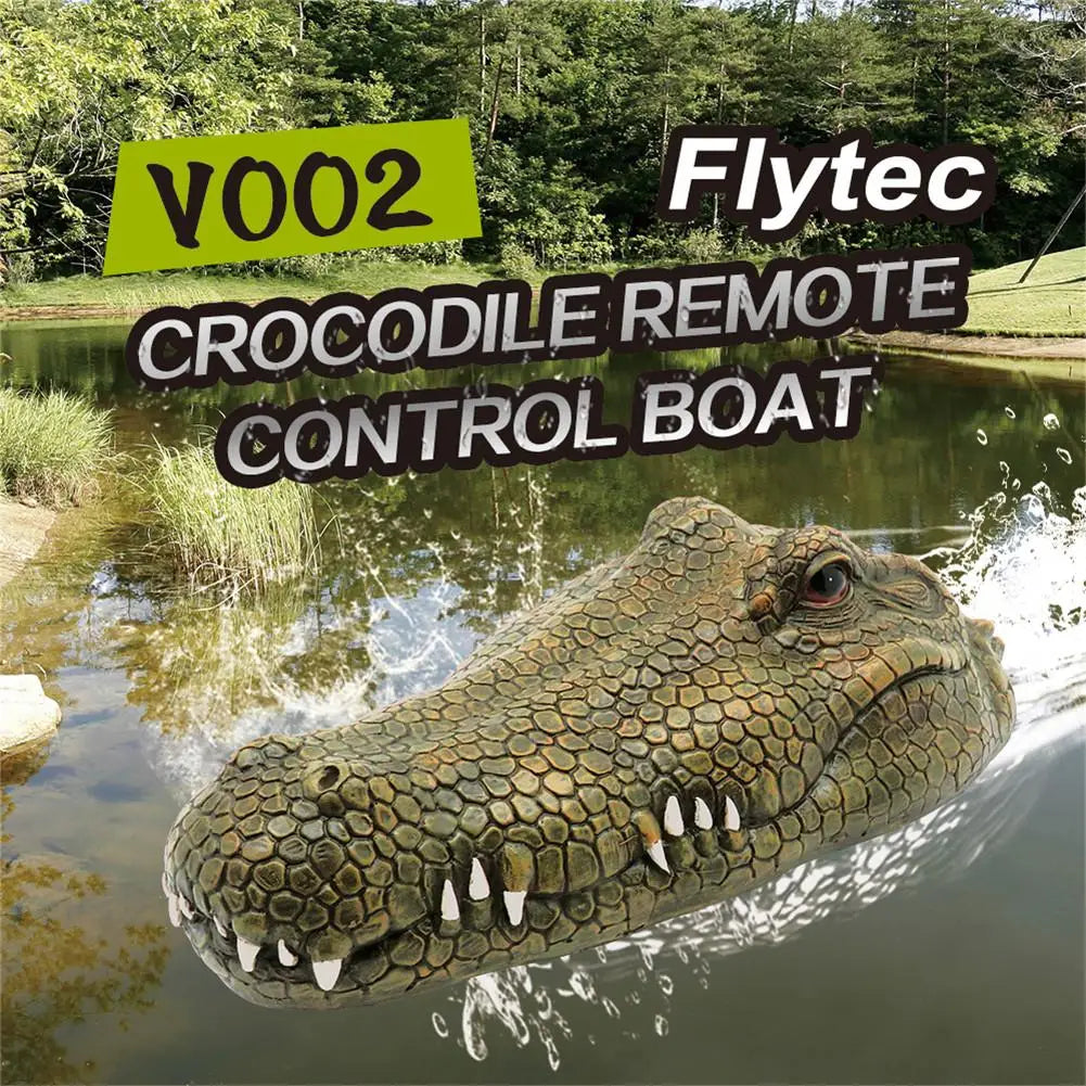 Barco RC HOSHI Flytec V002 Cabeza de Cocodrilo 2.4G Alta Velocidad 15km/h Impermeable