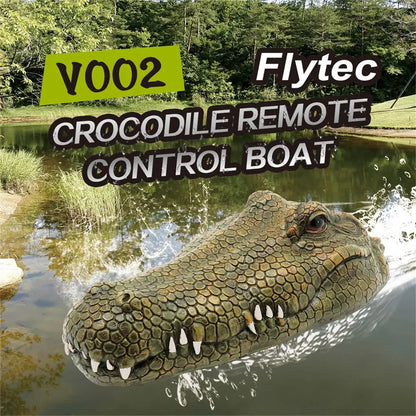 Barco RC HOSHI Flytec V002 Cabeza de Cocodrilo 2.4G Alta Velocidad 15km/h Impermeable
