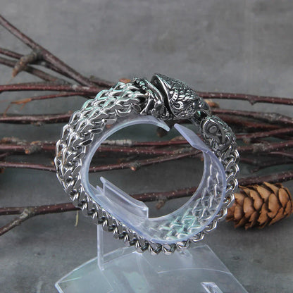 Viking Valor Spirit Animal Rugged Stainless Steel Bracelet with Box