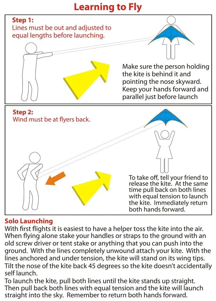 1.8m Dual-Line Stunt Kite Extra-Durable Nylon Frame and Line