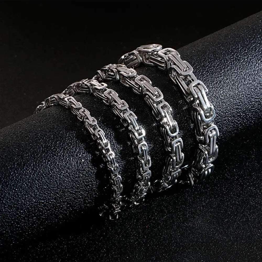 Viking Valor Premium Relic Stainless Steel Heavy‑Duty Chain Necklace