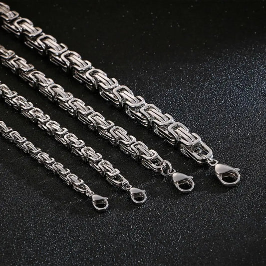 Viking Valor Premium Relic Stainless Steel Heavy‑Duty Chain Necklace