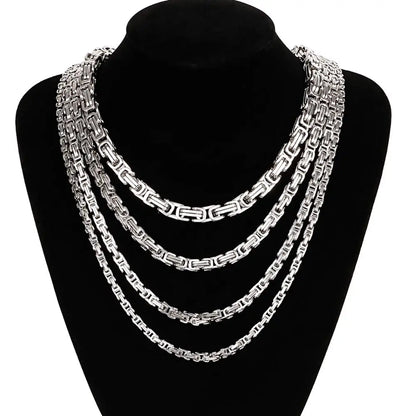 Viking Valor Premium Relic Stainless Steel Heavy‑Duty Chain Necklace