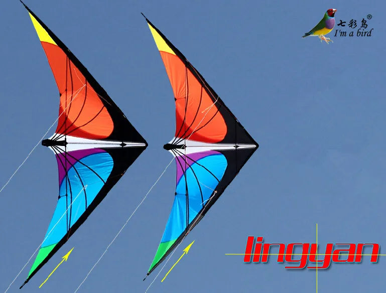1.8m Dual-Line Stunt Kite Extra-Durable Nylon Frame and Line
