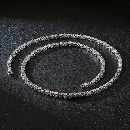 Viking Valor Premium Relic Stainless Steel Heavy‑Duty Chain Necklace