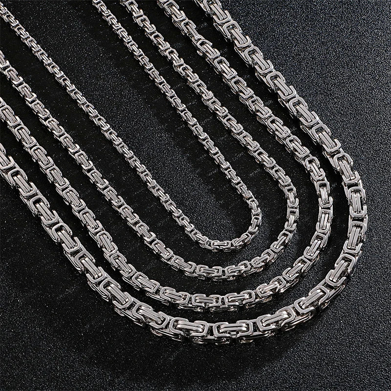 Viking Valor Premium Relic Stainless Steel Heavy‑Duty Chain Necklace